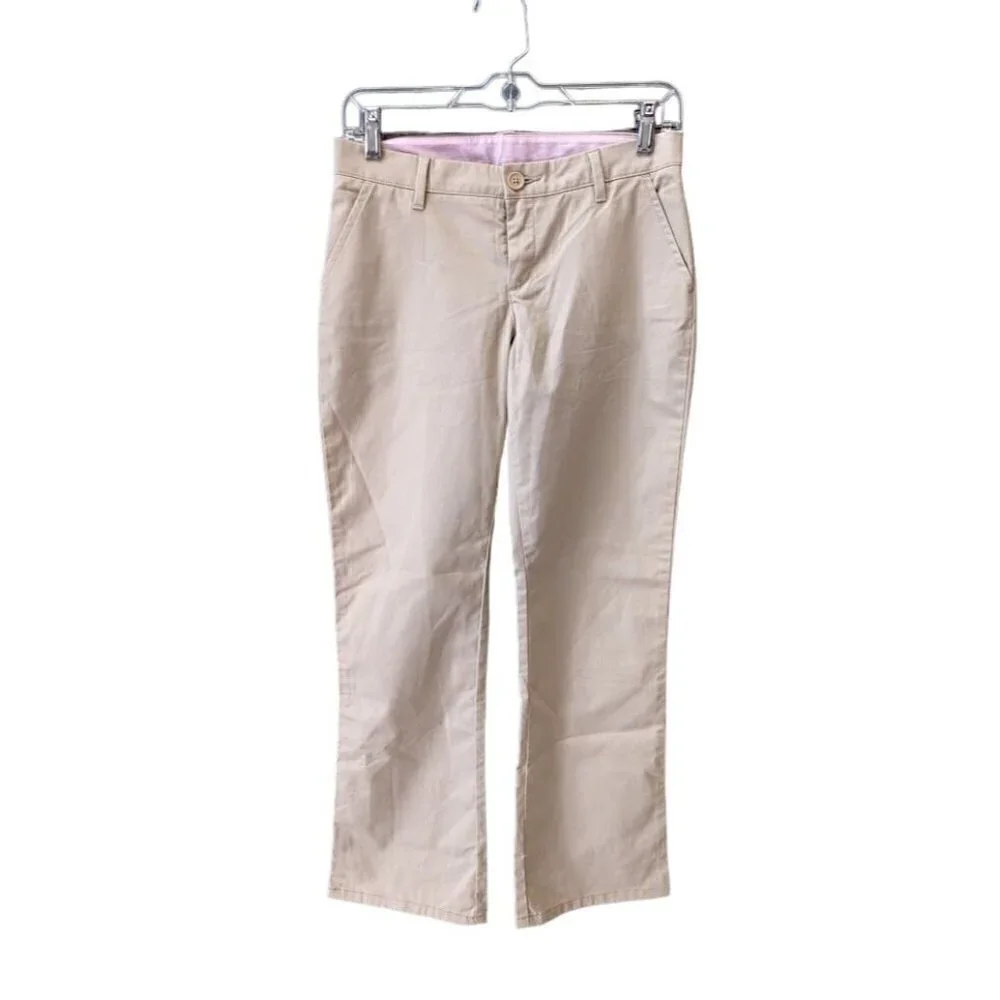 Gap Kids Khaki Tan Adjustable Waist Uniform Pants Girls 14R